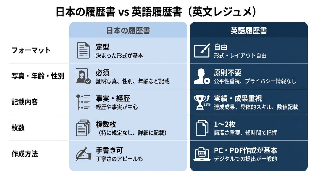 英語履歴書の書き方をサンプル(見本)と共に解説！英文レジュメの基本