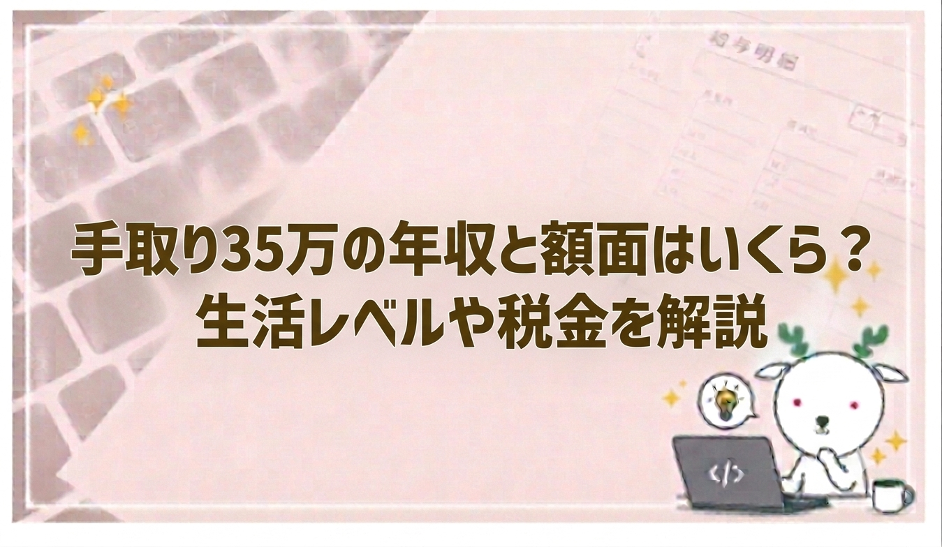 額面 35 万 手取り