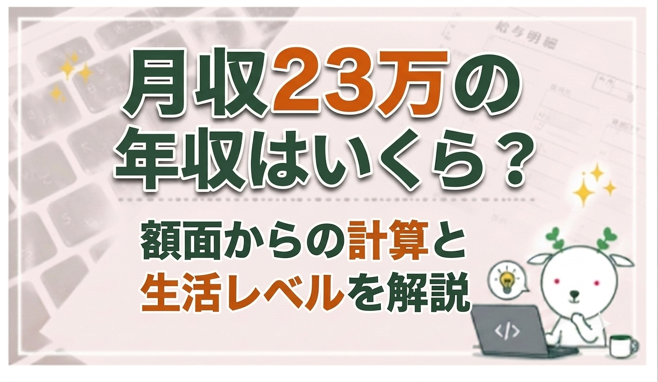月収 23 万 手取り