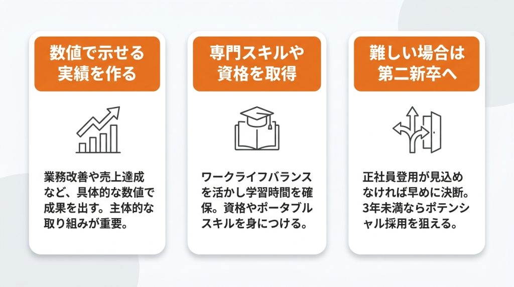 新卒_契約社員_新卒で契約社員になると転職で不利になる？市場価値を高める働き方_グラフ