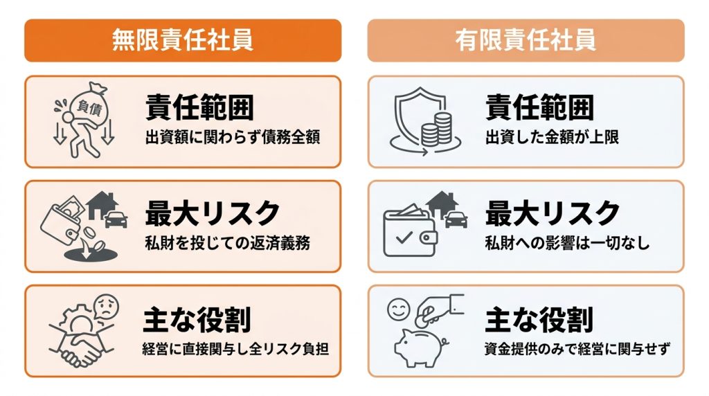 合資_会社_と_は_合資会社とは？無限責任社員と有限責任社員で構成される会社形態_グラフ
