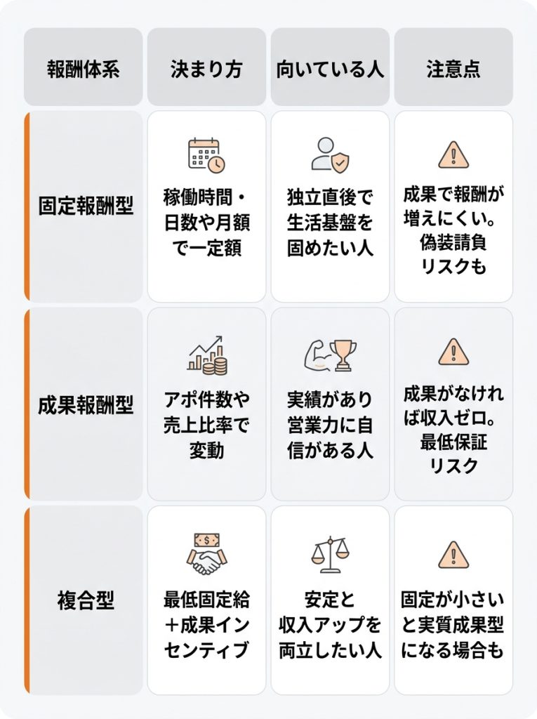営業_フリーランス_フリーランス営業の年収はいくら？3つの報酬体系と相場を解説_グラフ